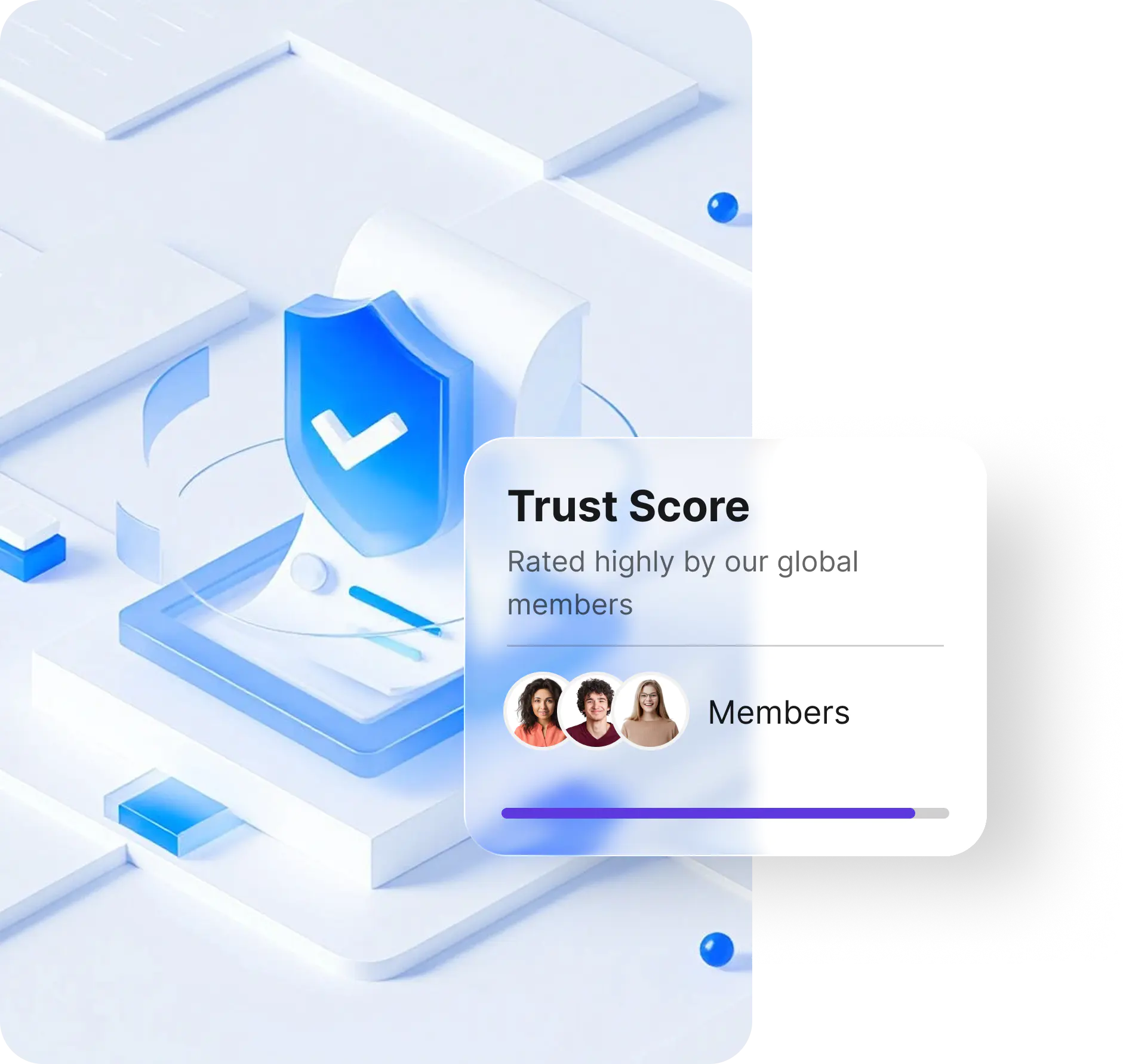 Security shield with trust score