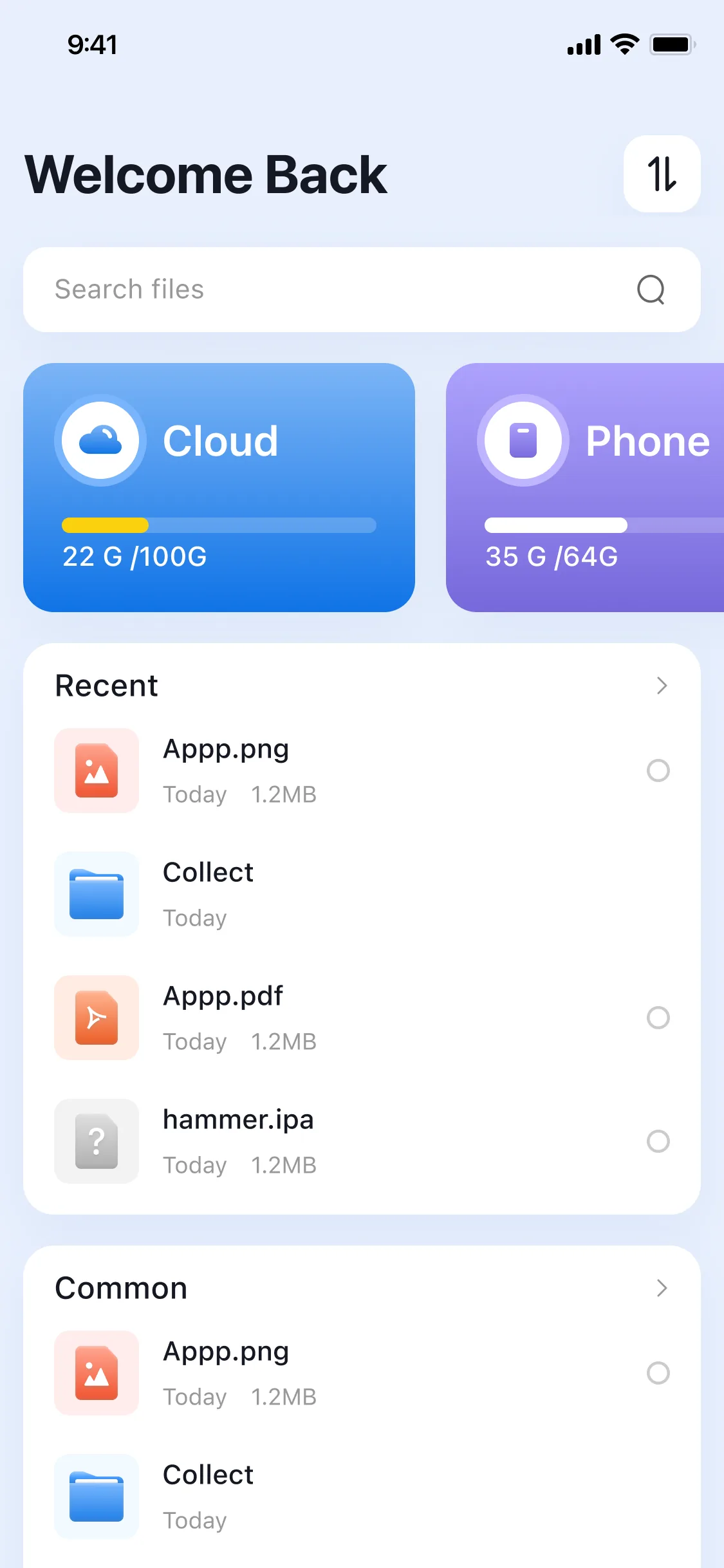 App screenshot